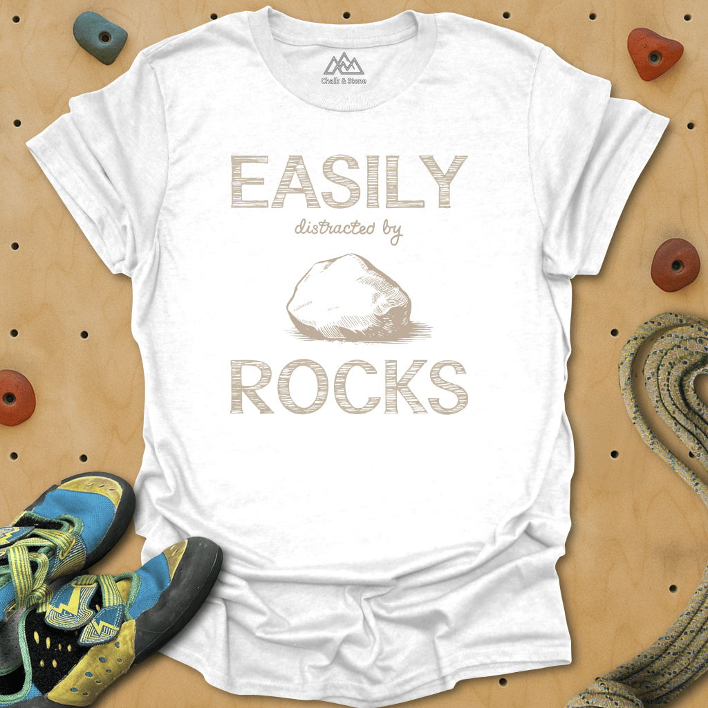 Easily Distracted By Rocks Tee