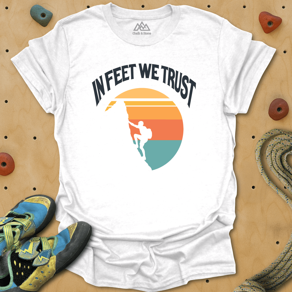 In Feet We Trust Retro Tee