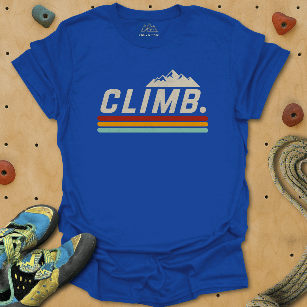 Climb Retro Stripe Tee