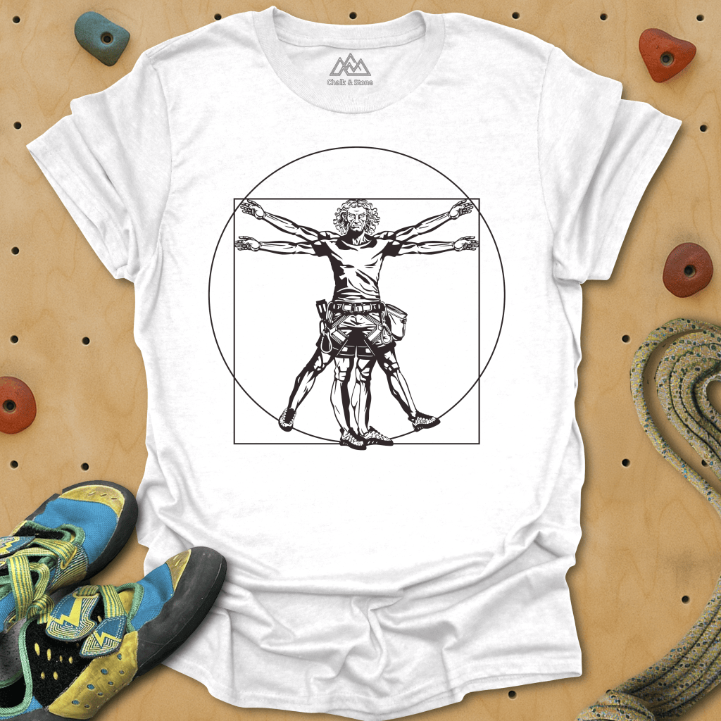 Climbing Vitruvian Man