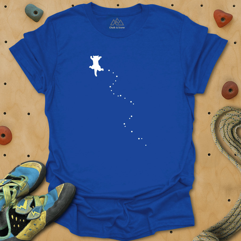 Cat Climbing Path Tee