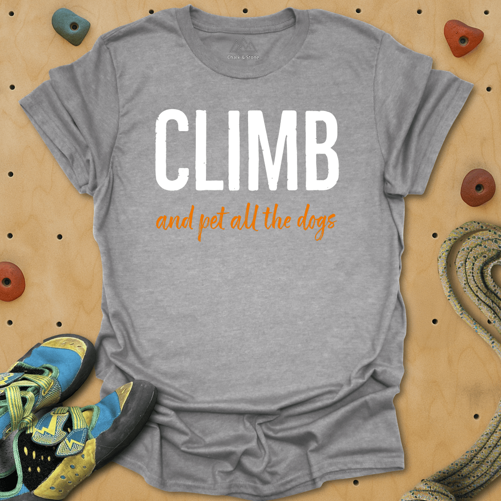 Climb And Pet Dogs Tee