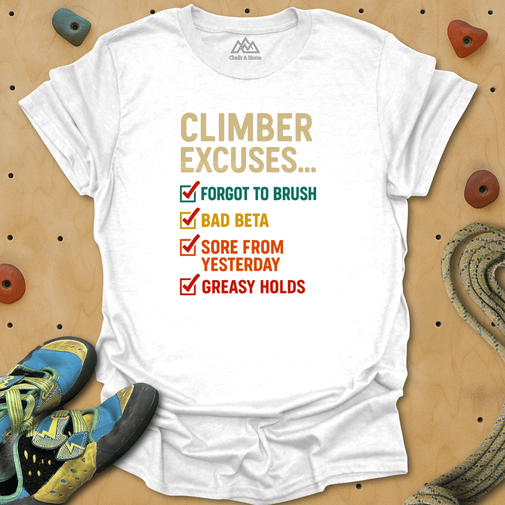 Climber Excuses Tee