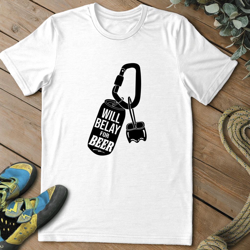 Will Belay for Beer Tee