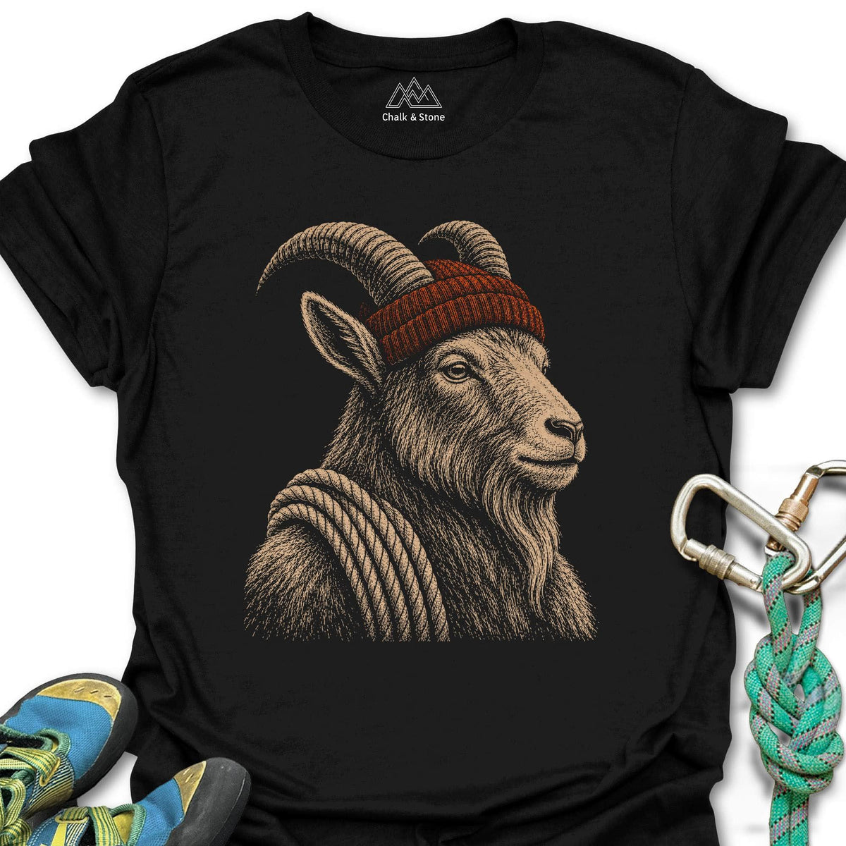 Goat Beanie Approach Tee