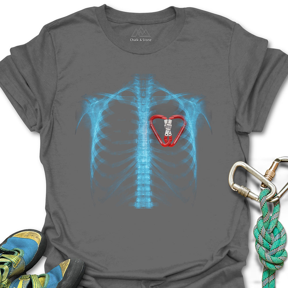 X-ray Carabiner Heart Tee