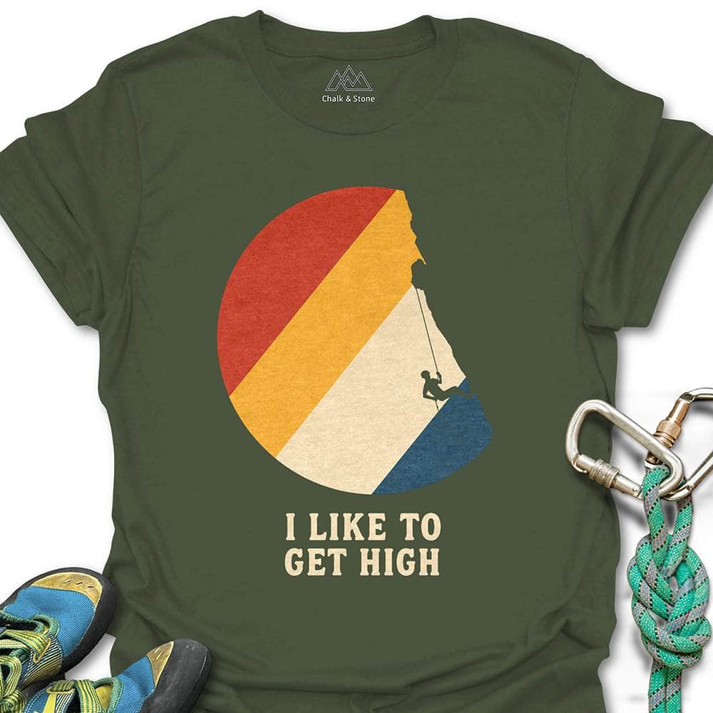 Getting High Diagonal Stripe Tee