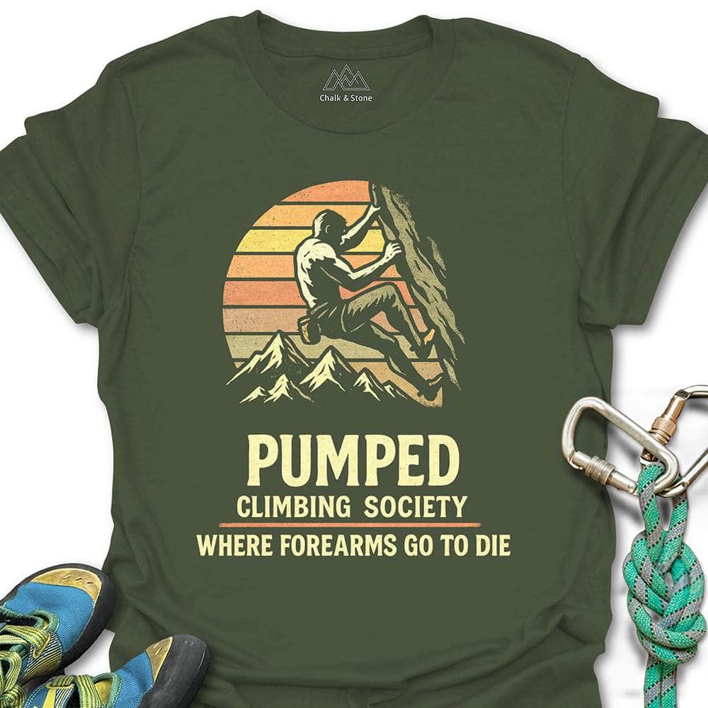 Pumped Climbing Society Redux Tee