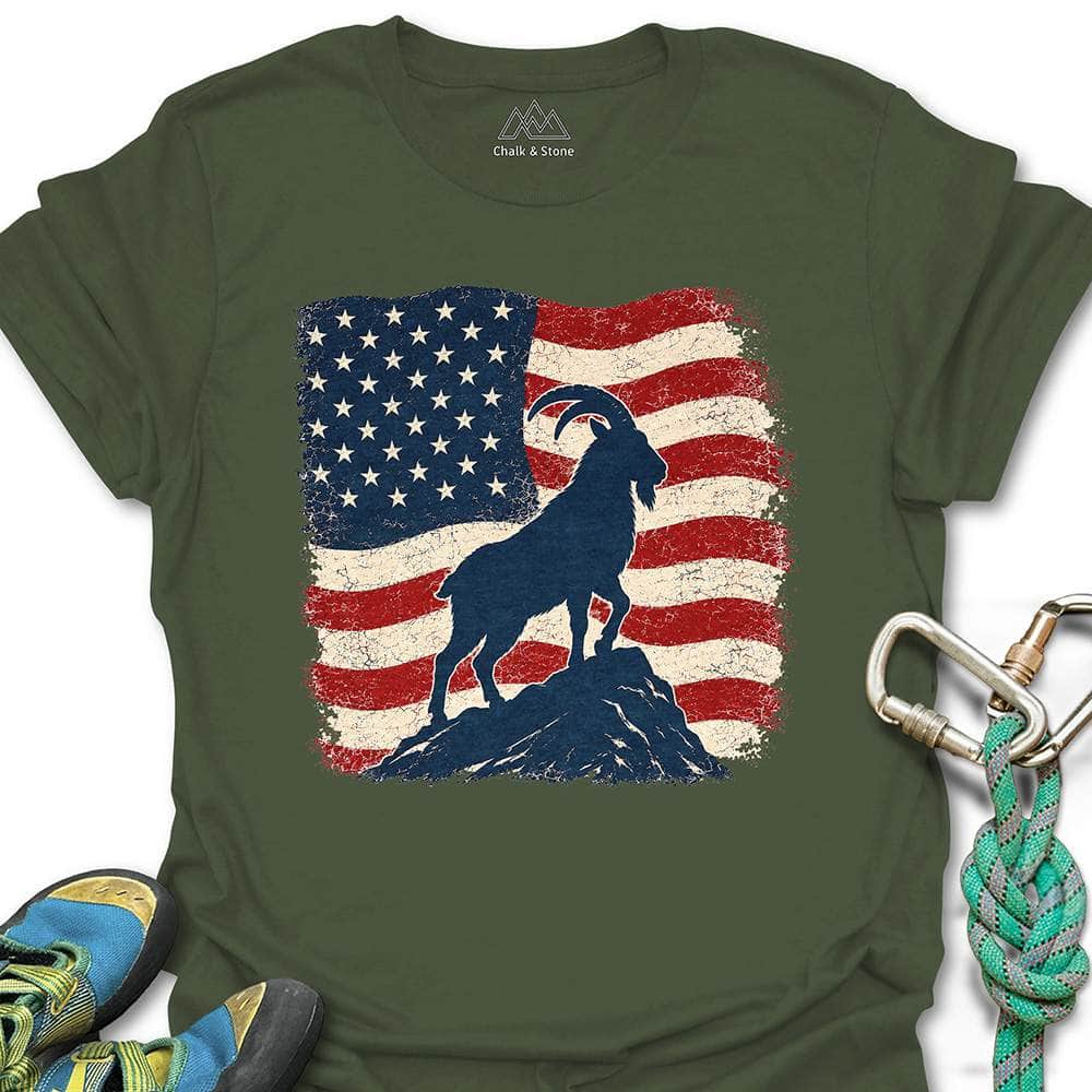 Patriotic Goat Tee