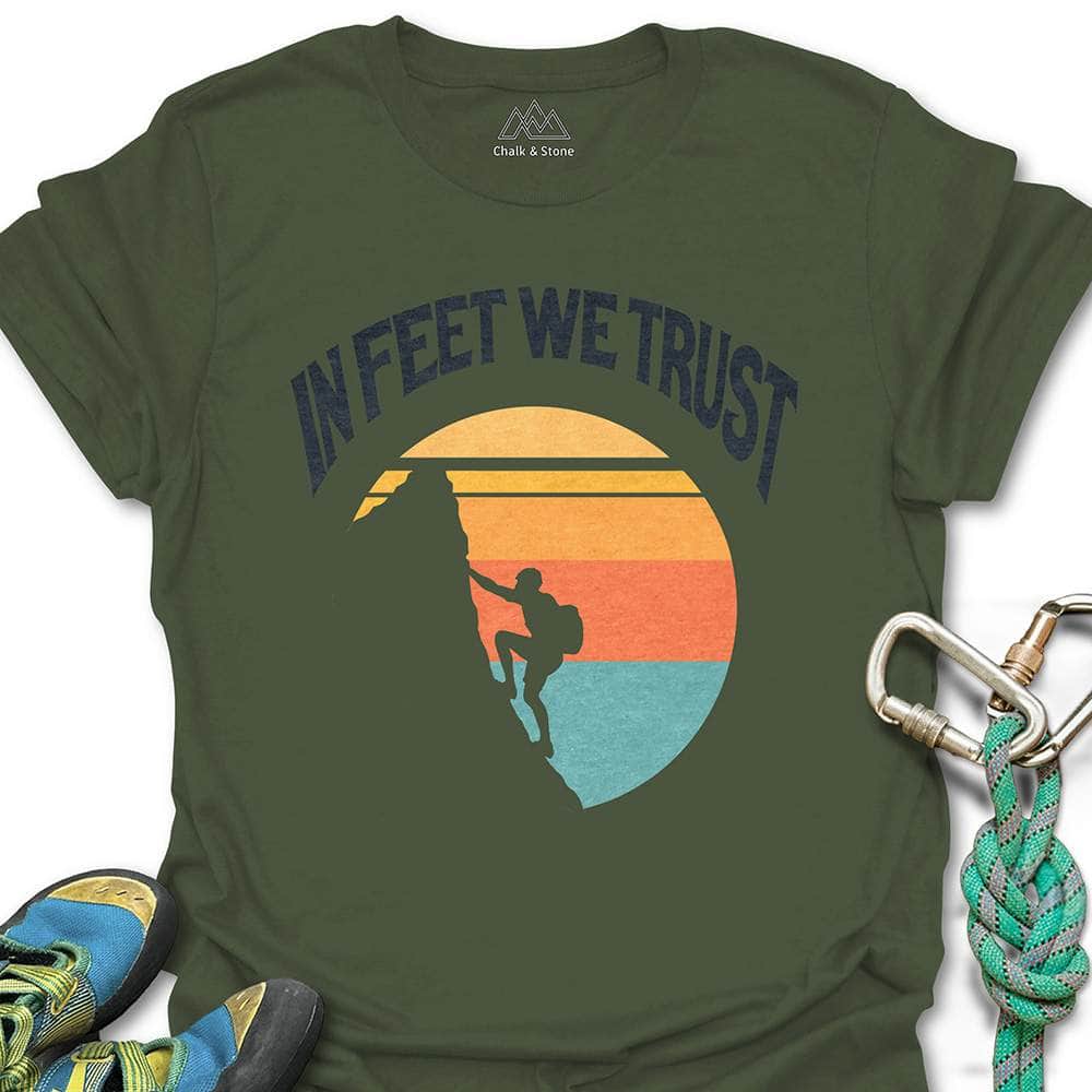 In Feet We Trust Retro Tee