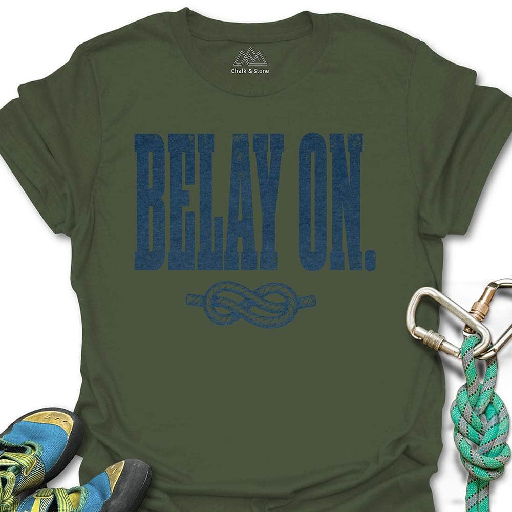 Belay On Knot Tee