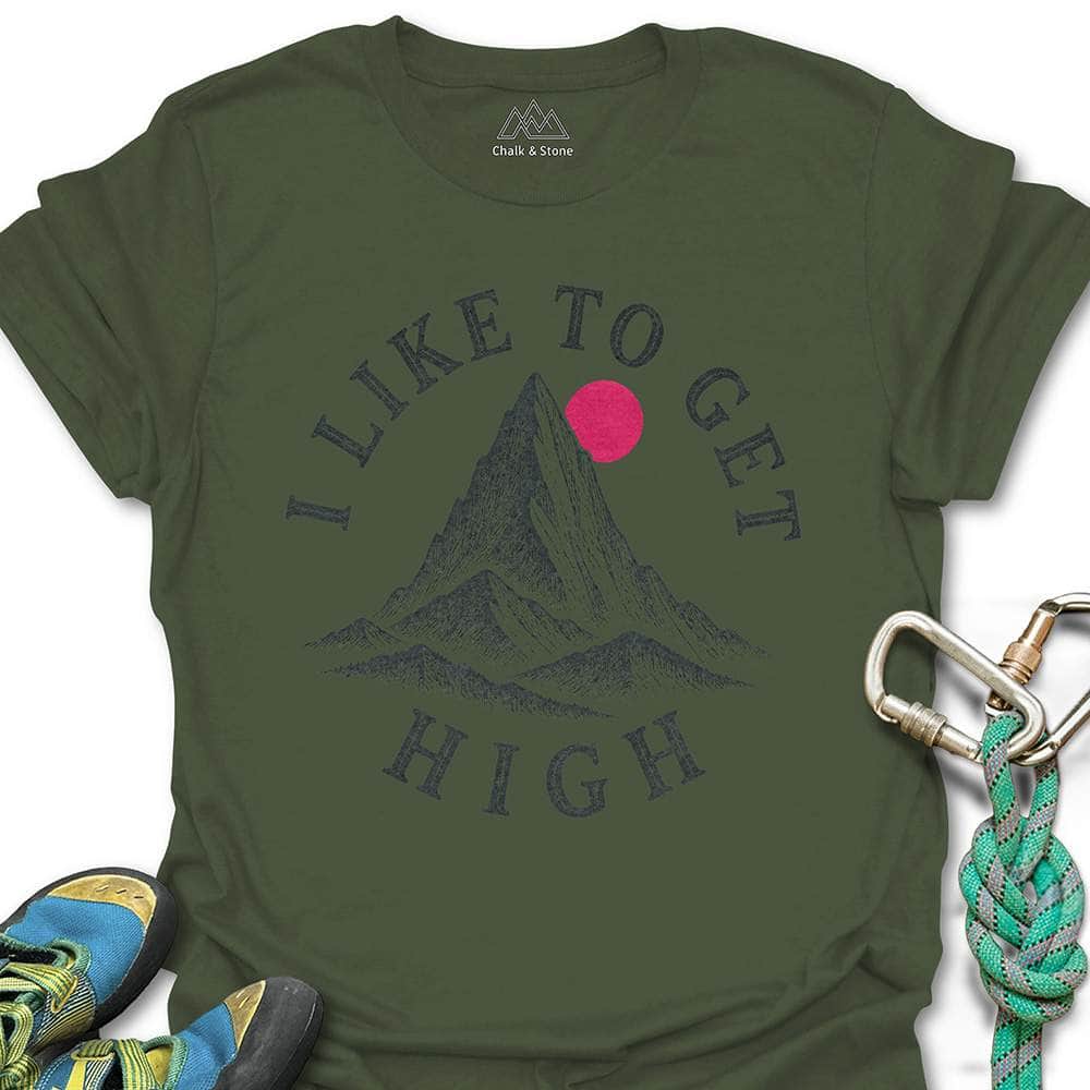 Like To Get High Mtn Range Tee