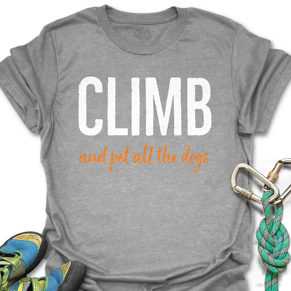 Climb And Pet Dogs Tee