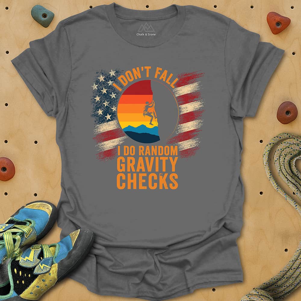 Gravity Checks Flag Tee