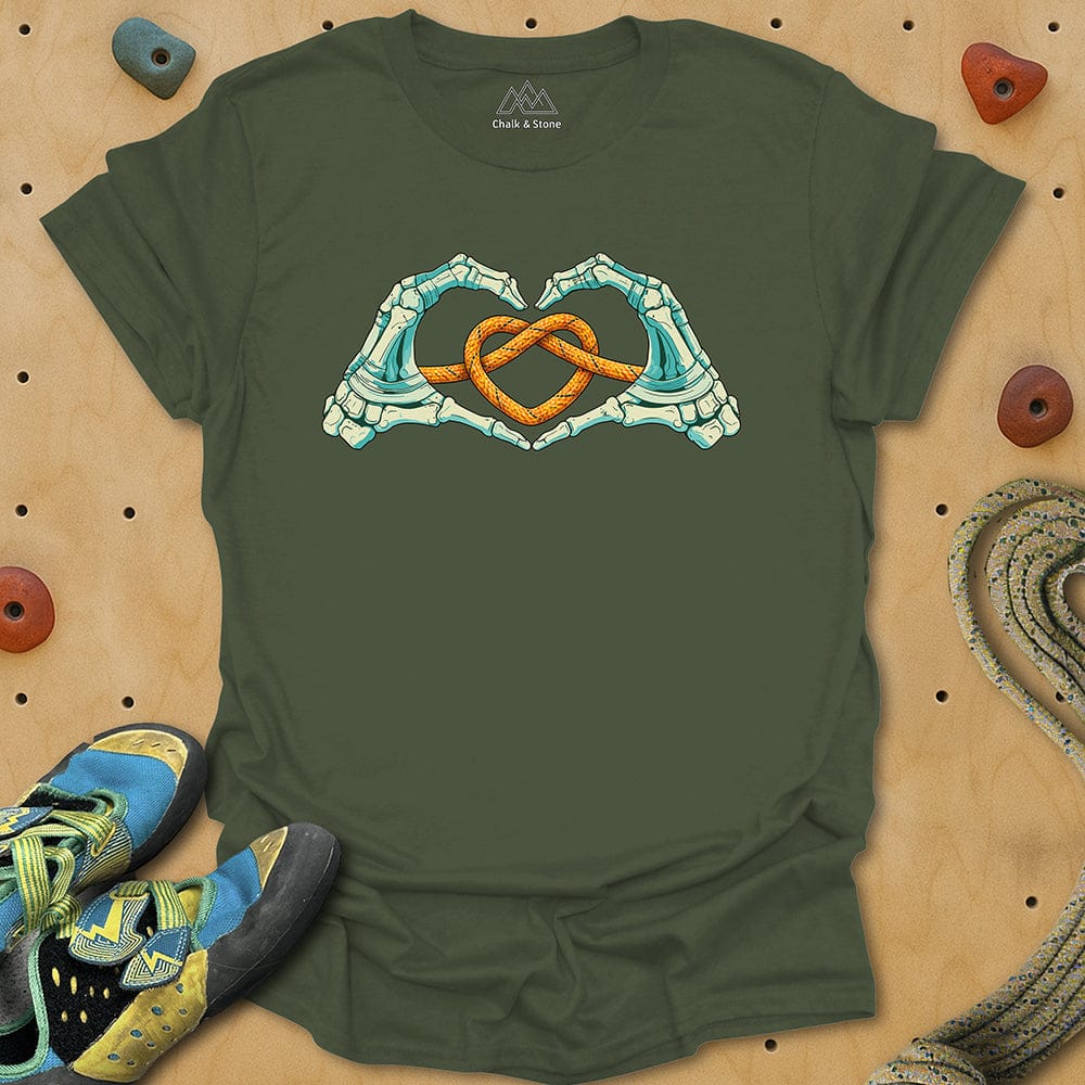 Skeleton Hands Heart Tee