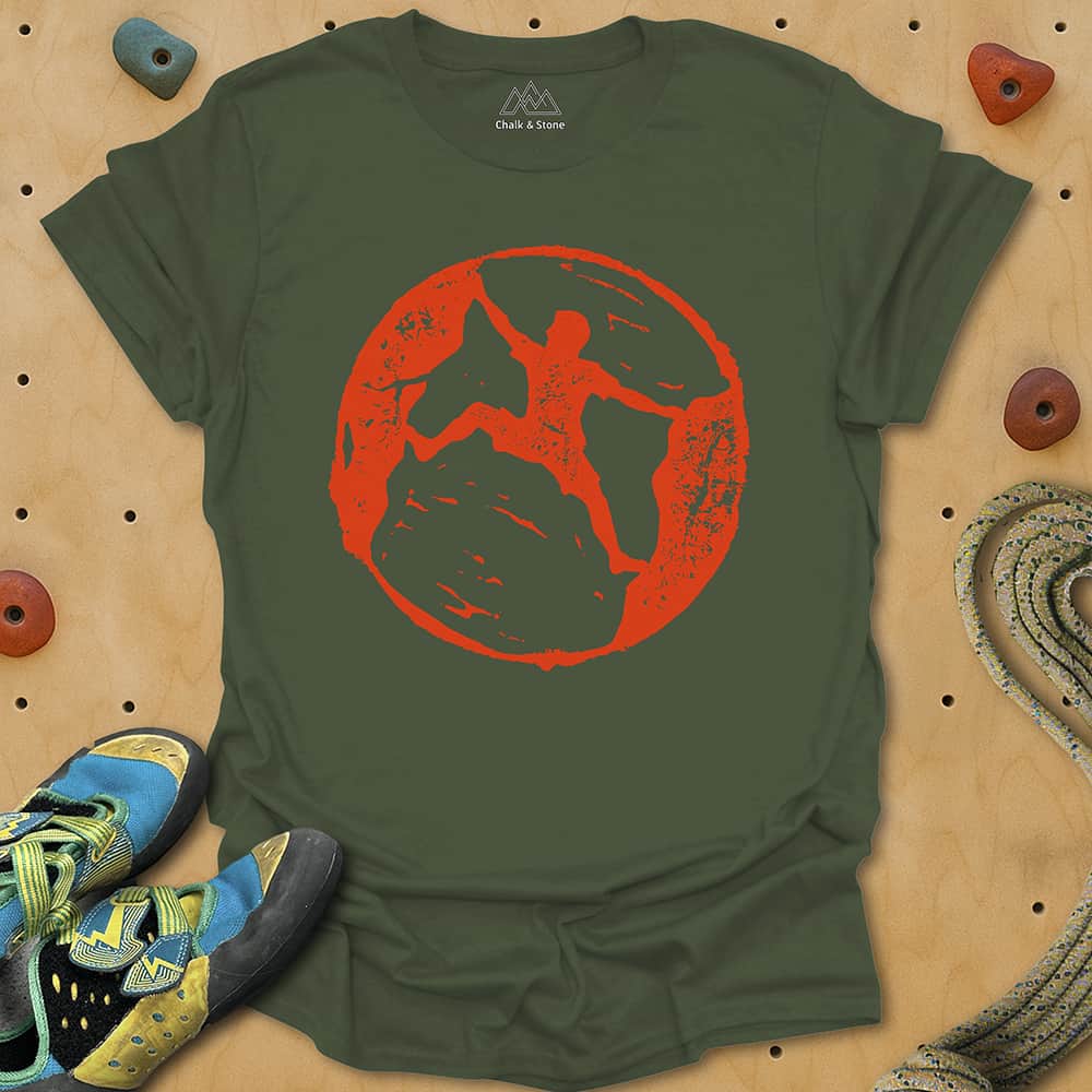 Climbing Hanko Stamp Tee