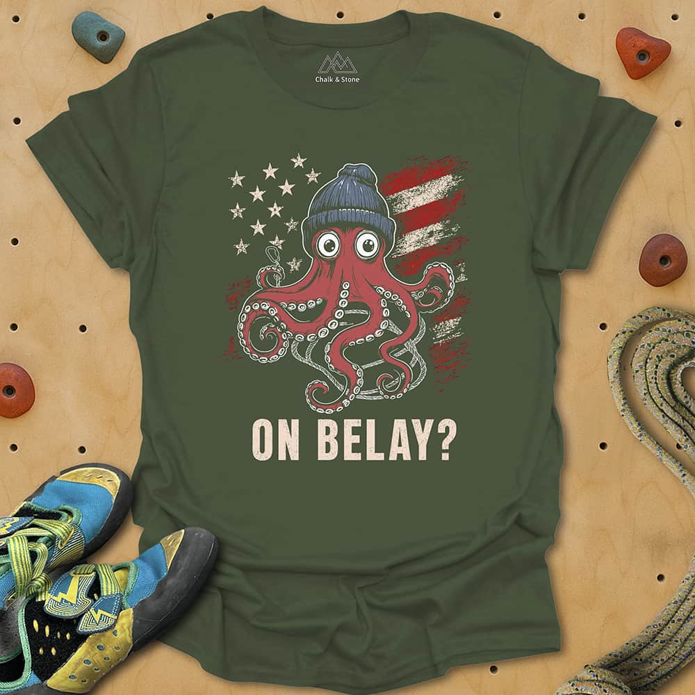 On Belay Octo Flag Tee
