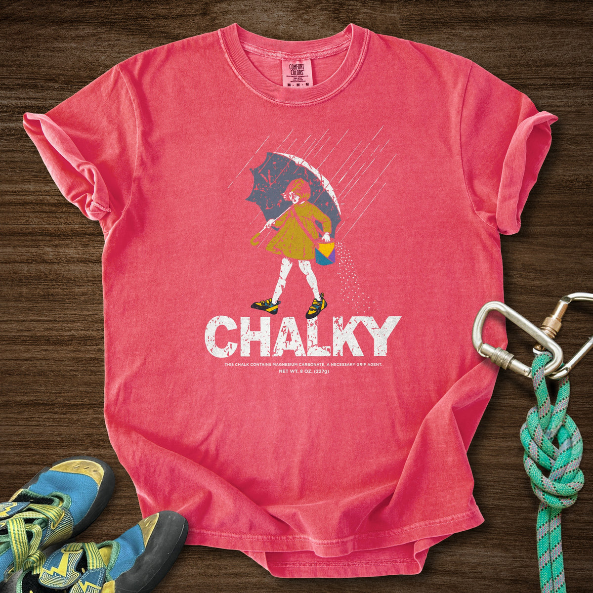 Morton Chalky Premium in Watermelon — flat lay mockup