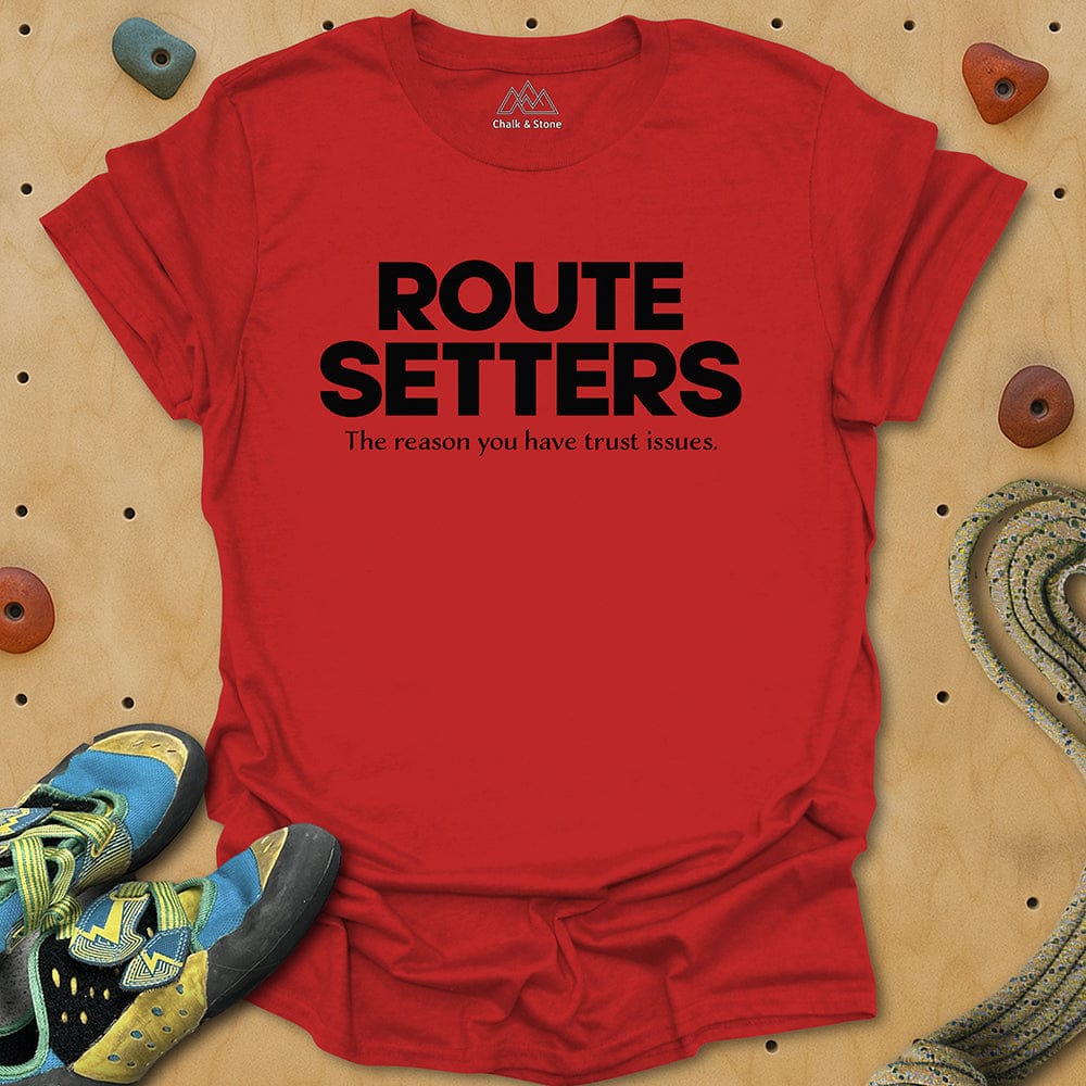 Route Setters Text Tee