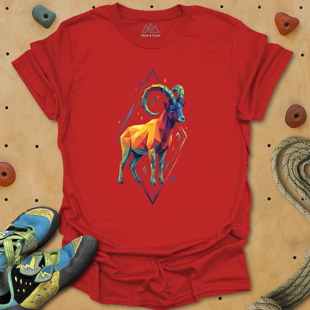 Faceted Mtn Goat Tee