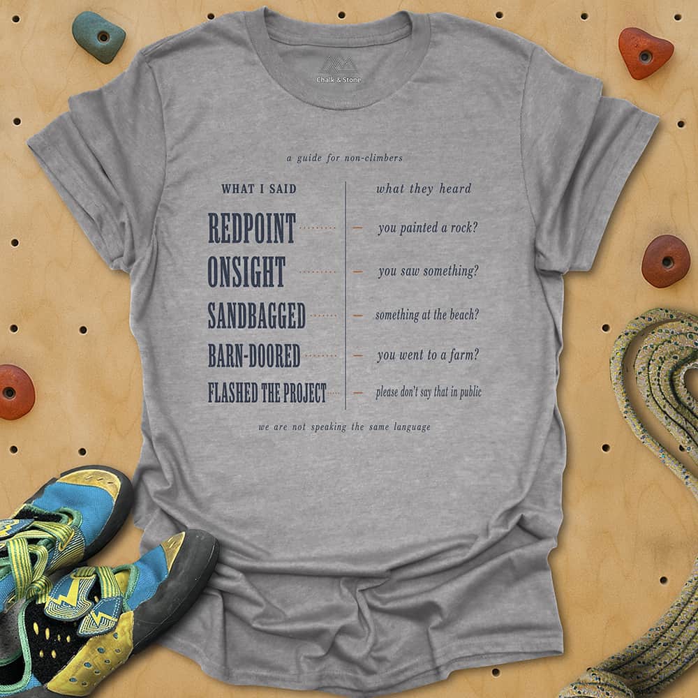 Climbing Vocab Tee