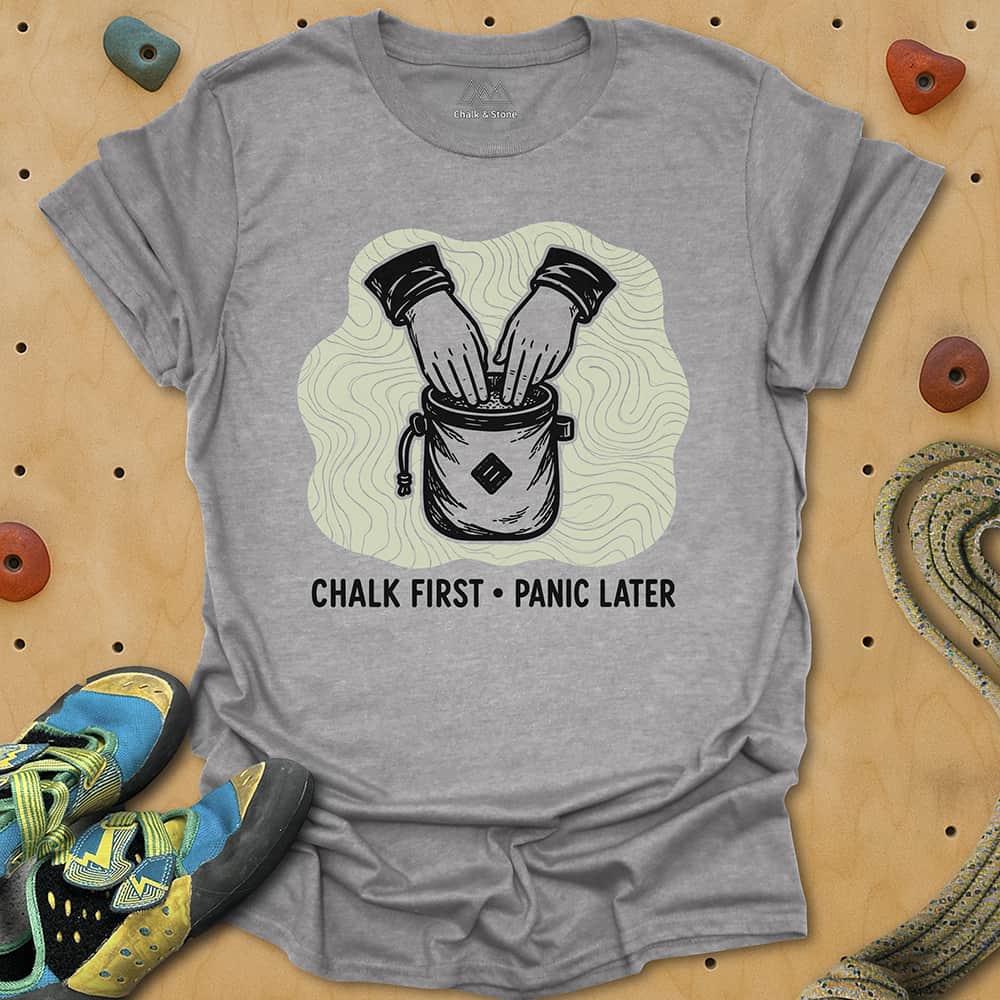Chalk First Panic Later Tee