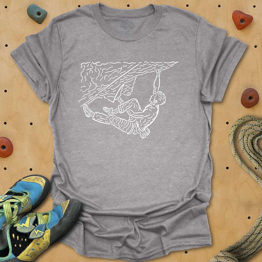 Swirly Lines Figure Four Tee