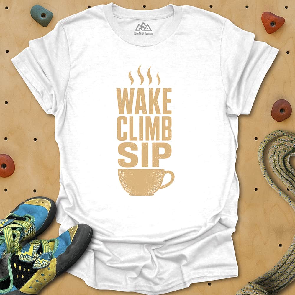 Wake Climb Sip Tee