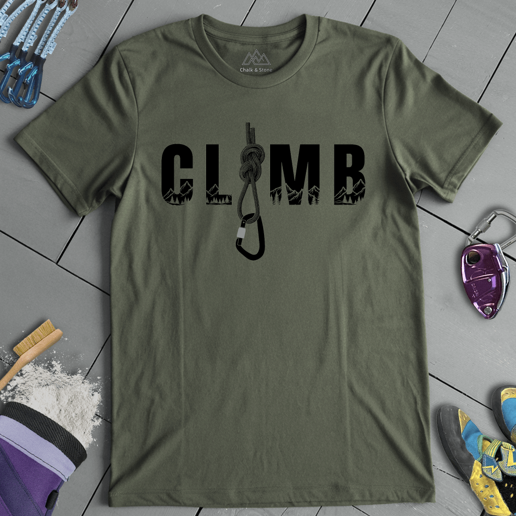 CLIMB Mtn Carabinger Tee
