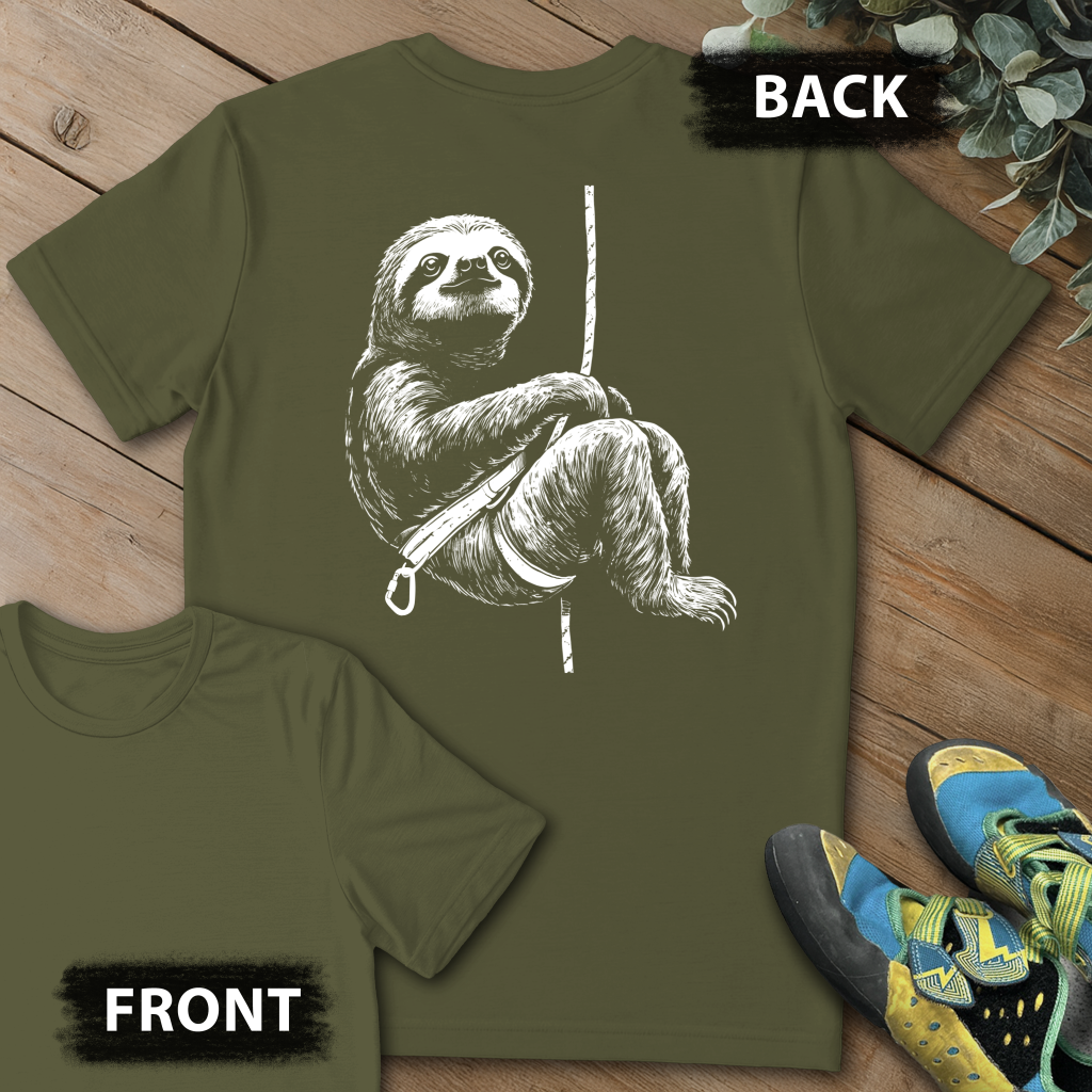 Sloth Climb Backprint Tee
