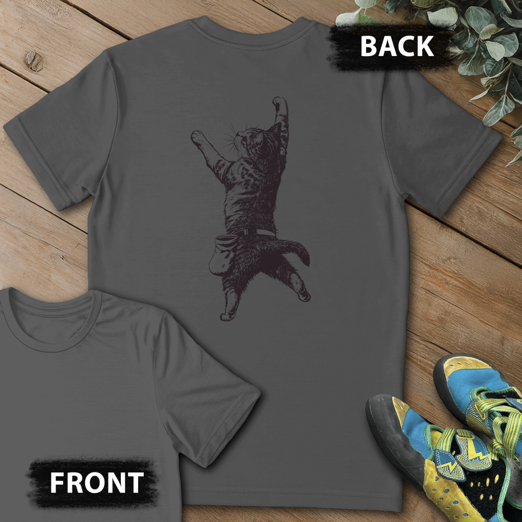 Cat Static Climb Backprint Tee