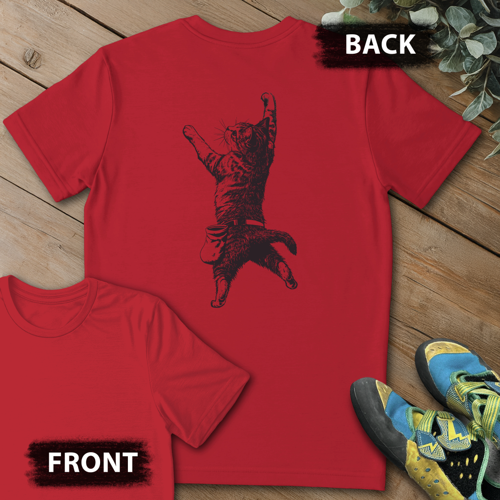Cat Static Climb Backprint Tee