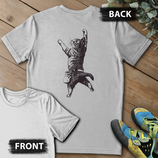 Cat Static Climb Backprint Tee