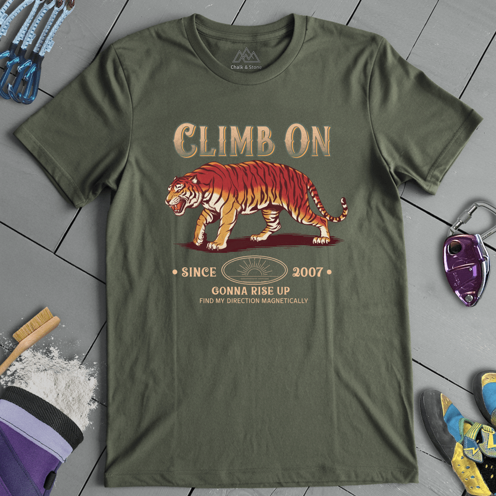 Climb On Tiger Tee