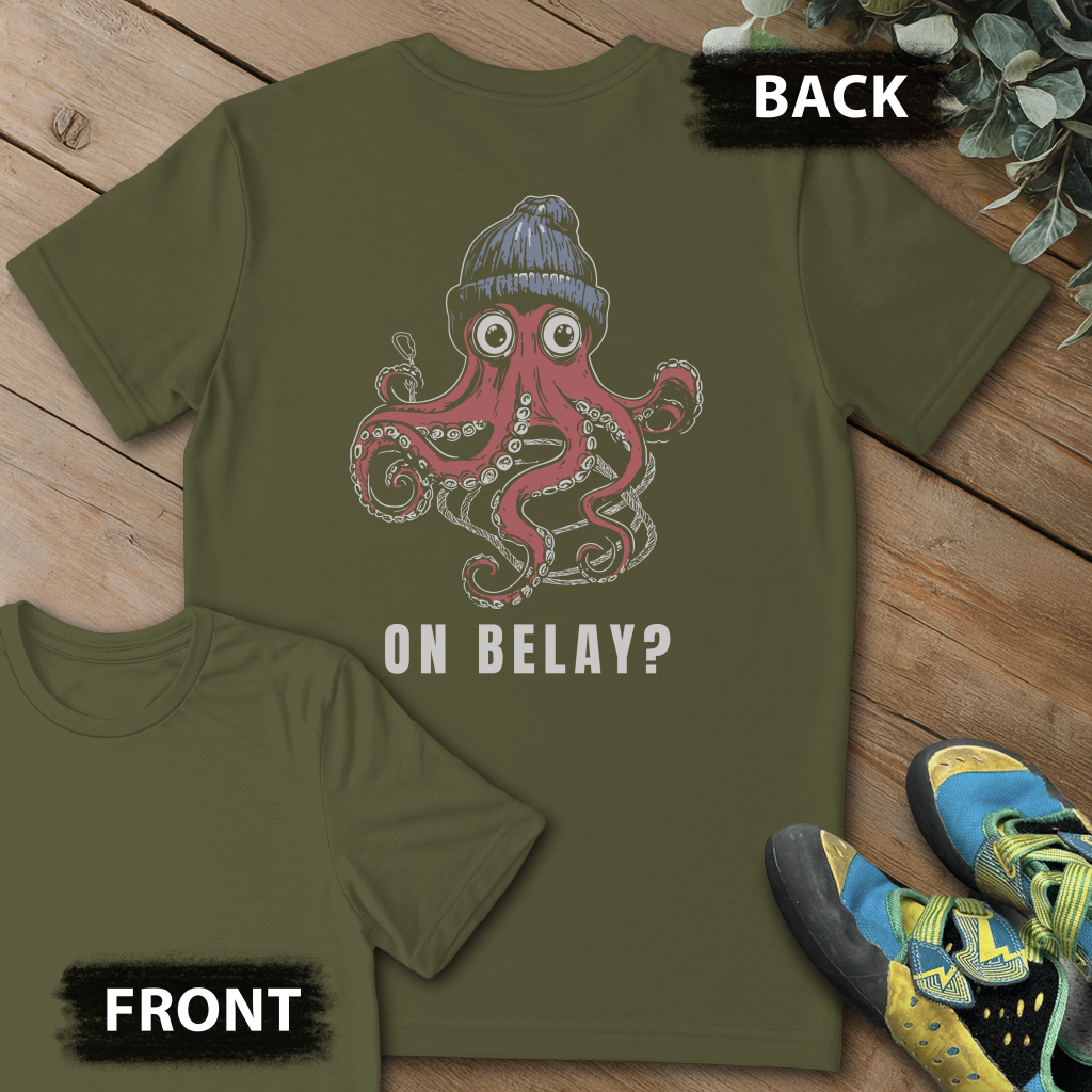On Belay Octo Backprint Tee