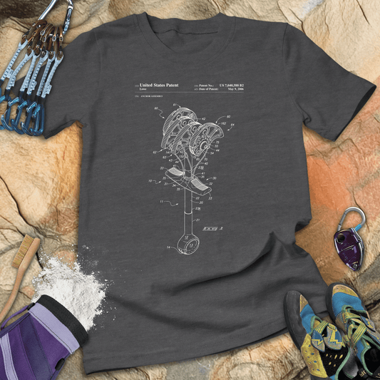 Climbing Anchor Blueprint Tee