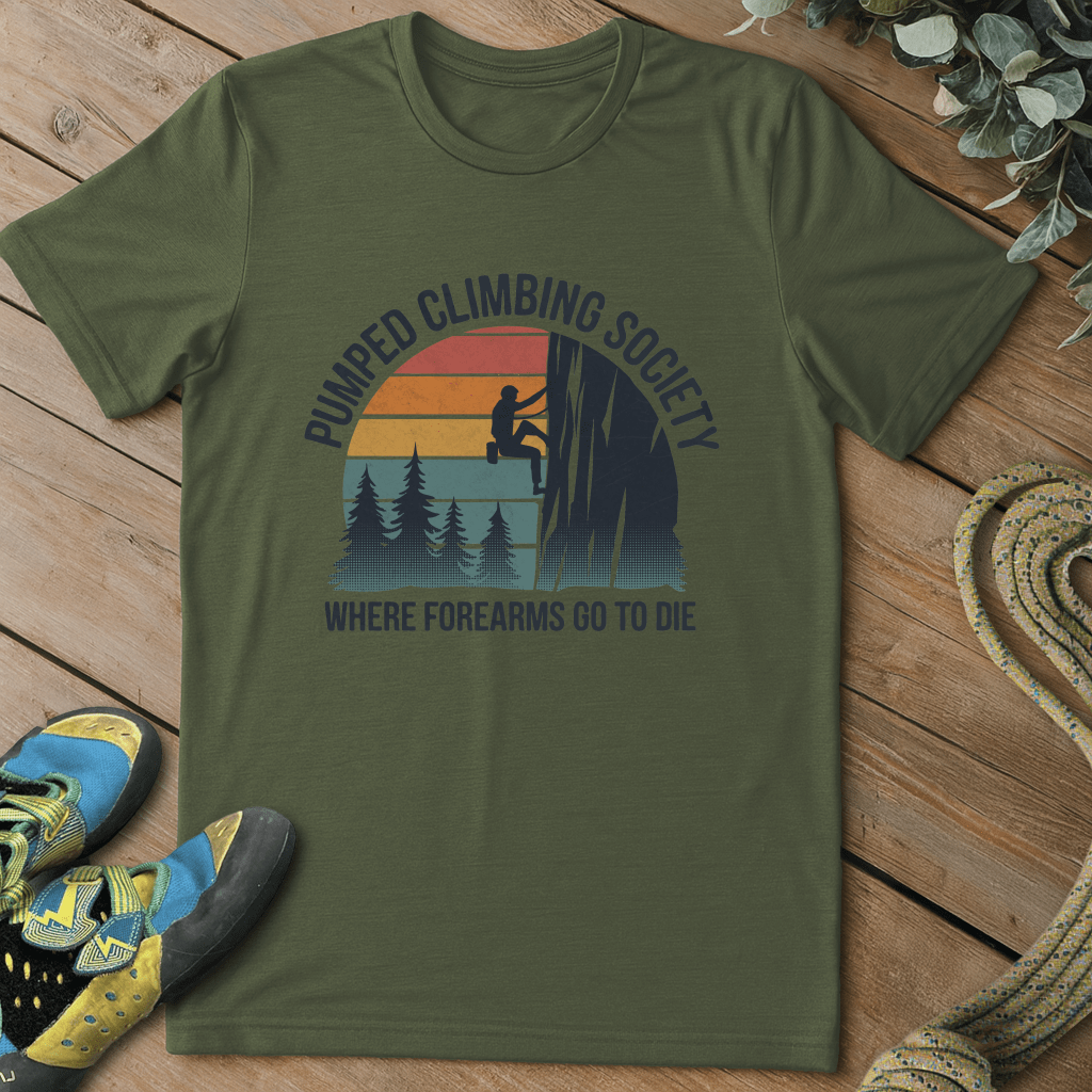 Pumped Climbing Society Tee