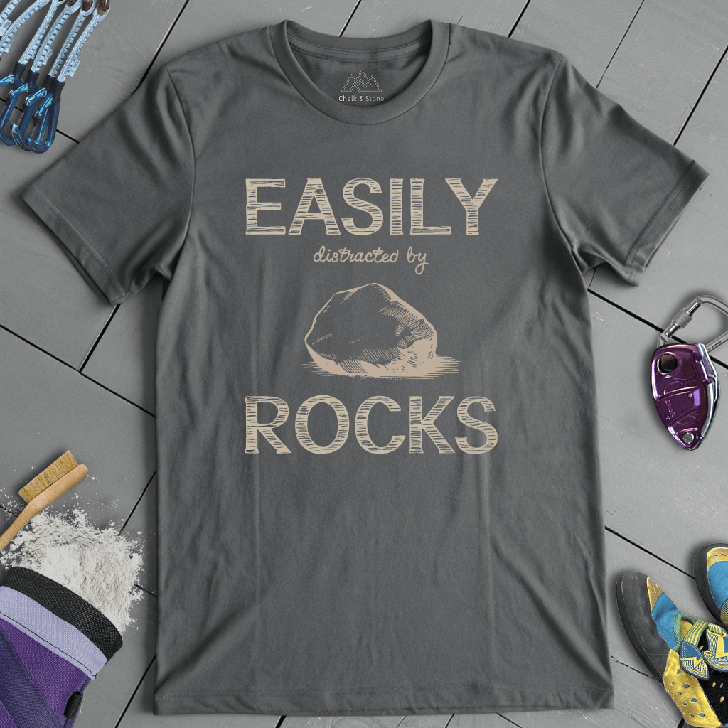 Easily Distracted By Rocks Tee