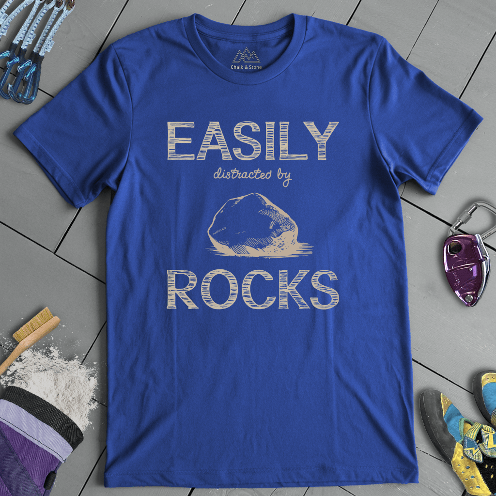 Easily Distracted By Rocks Tee