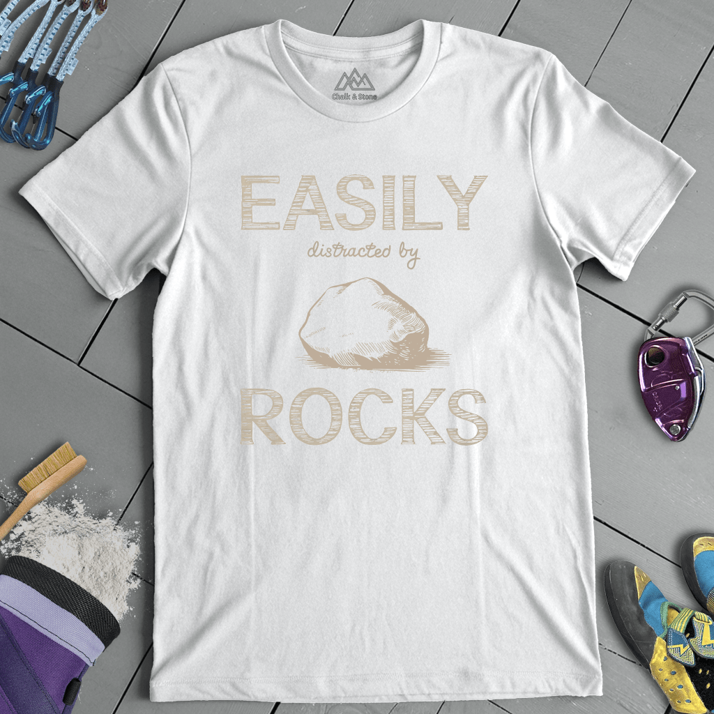 Easily Distracted By Rocks Tee