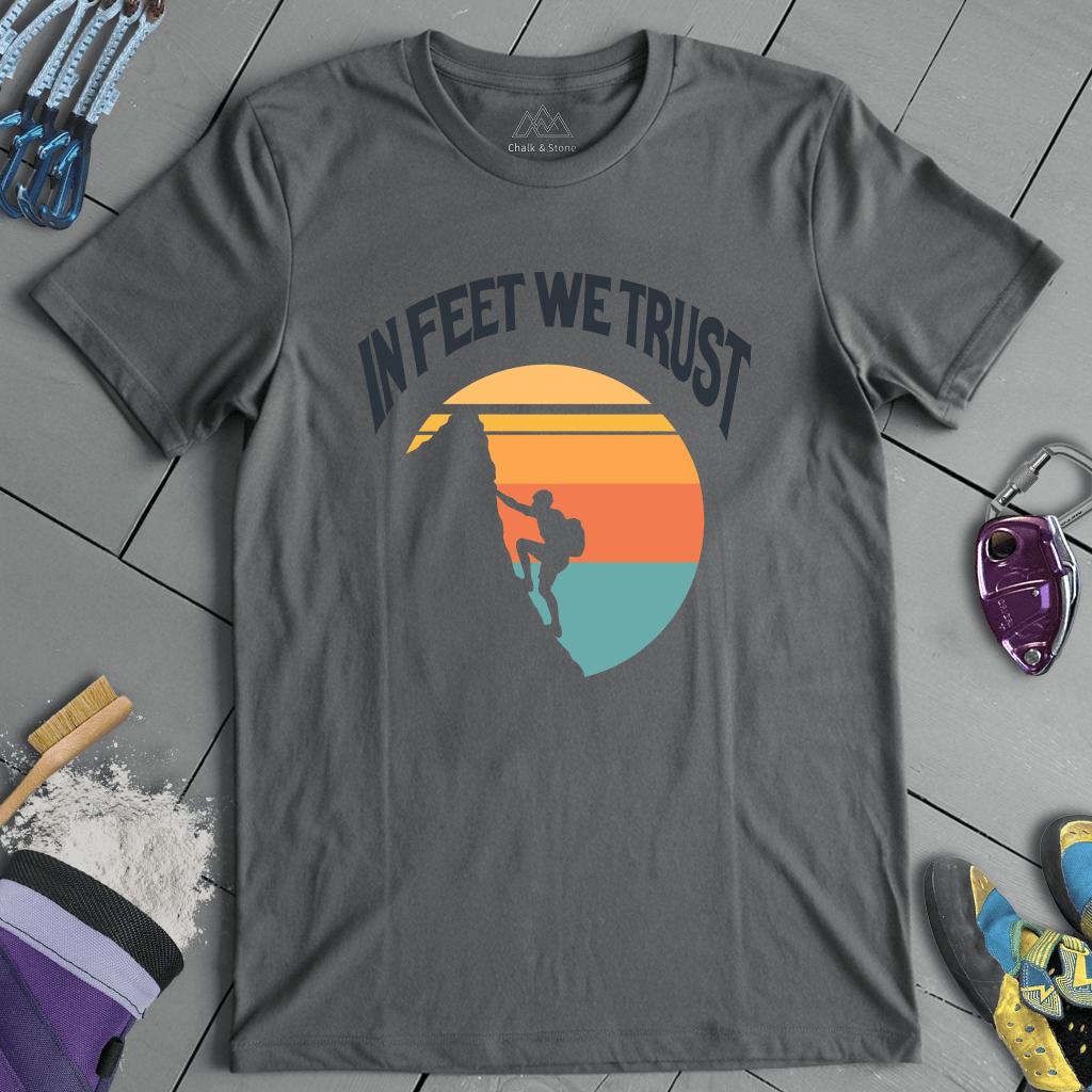 In Feet We Trust Retro Tee