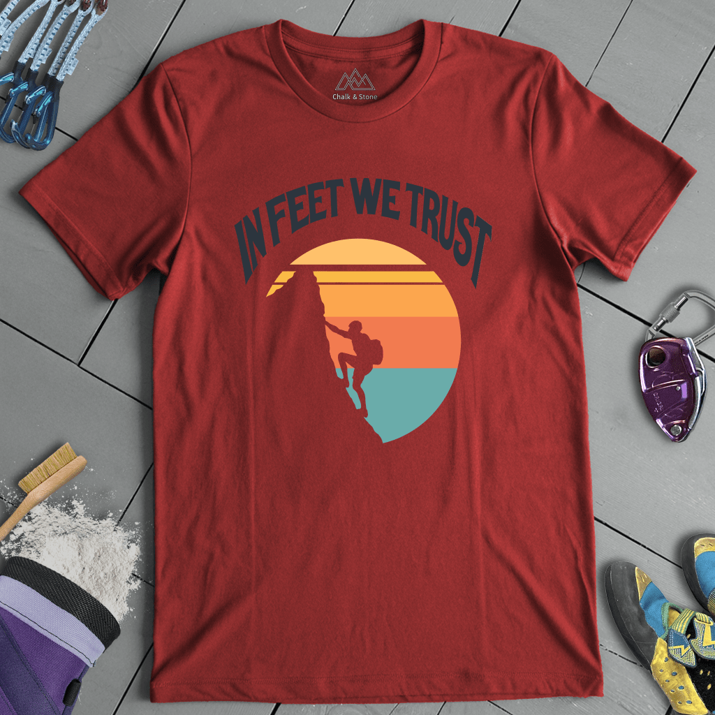 In Feet We Trust Retro Tee
