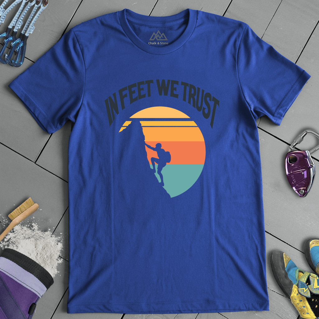 In Feet We Trust Retro Tee