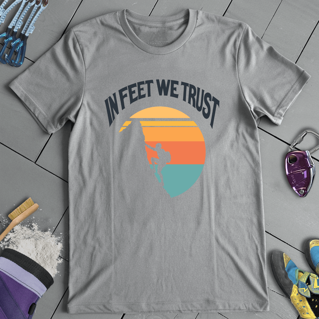 In Feet We Trust Retro Tee