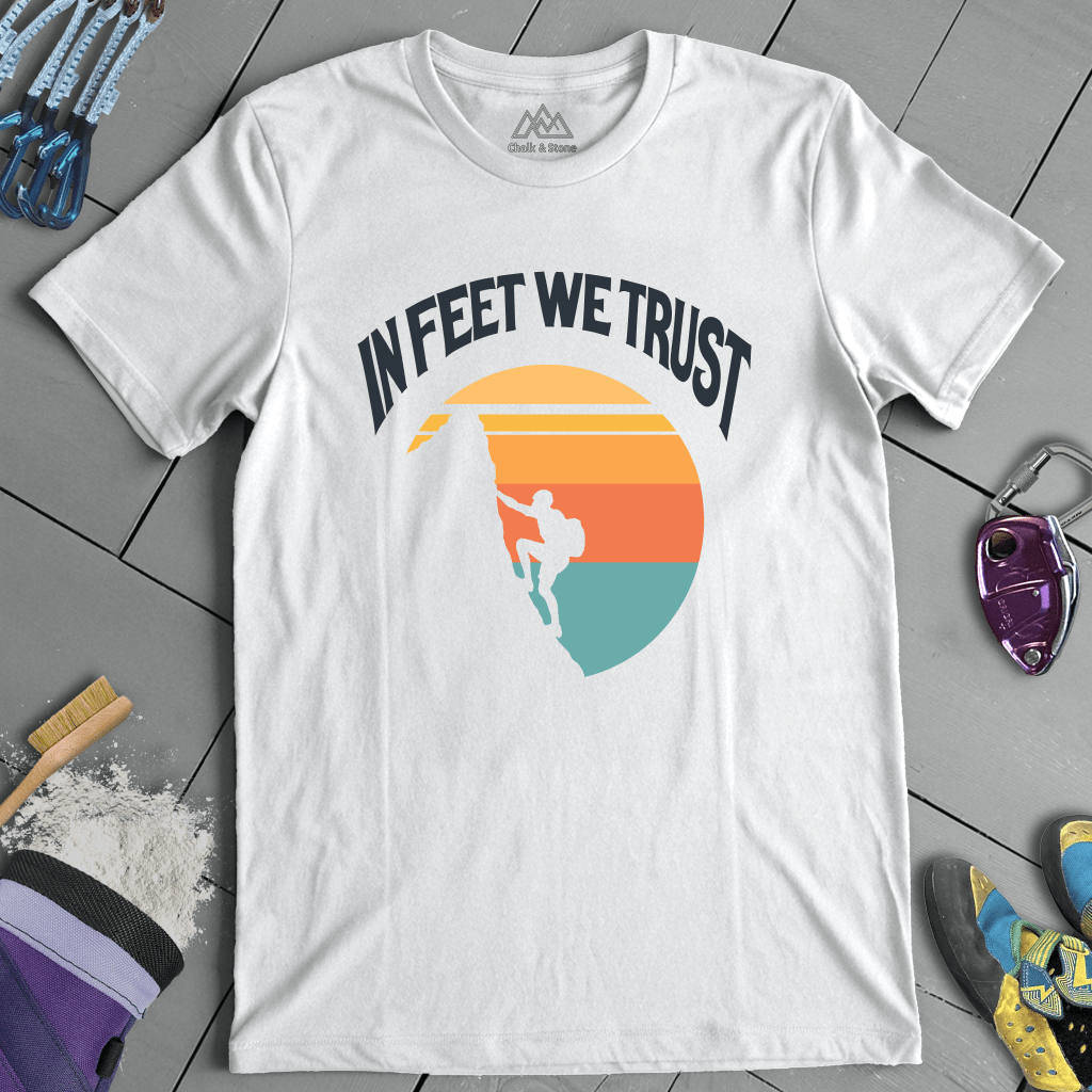In Feet We Trust Retro Tee