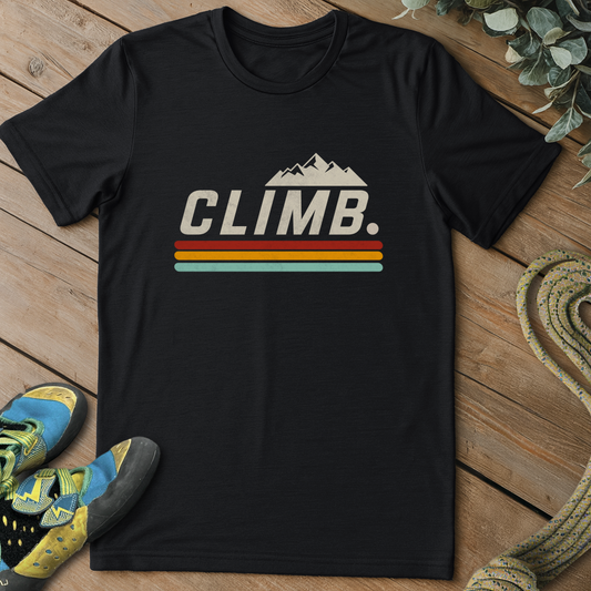 Climb Retro Stripe Tee