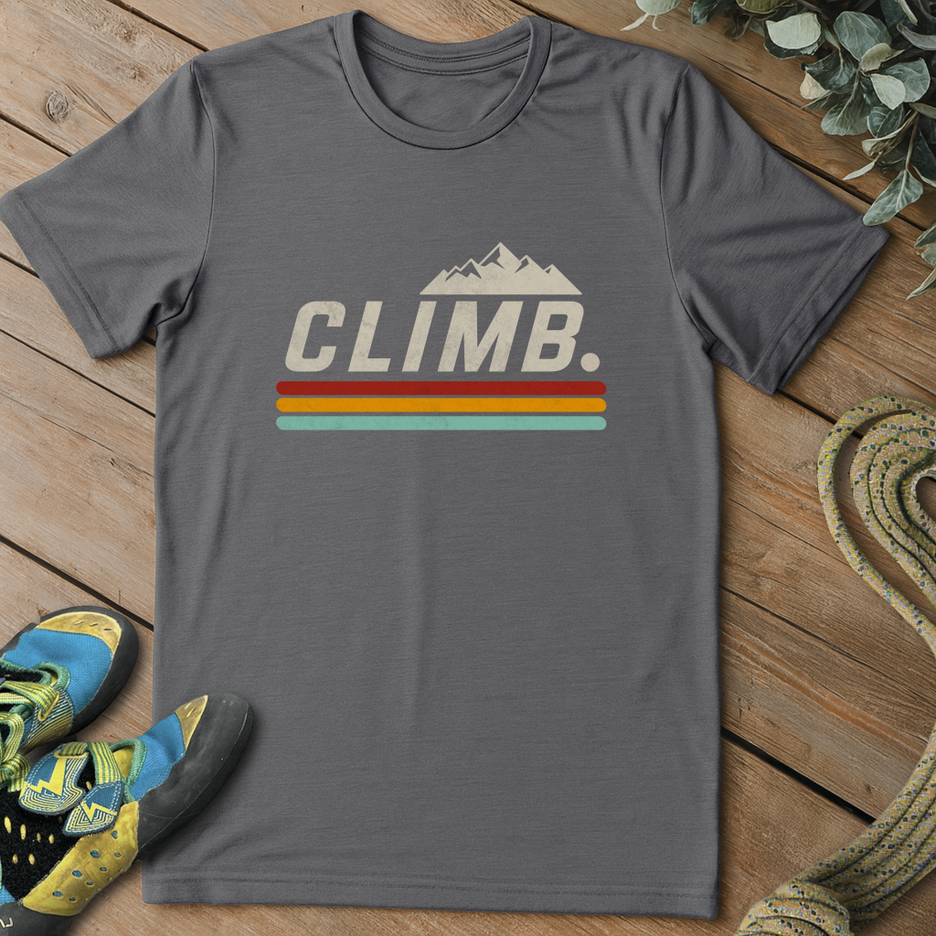 Climb Retro Stripe Tee