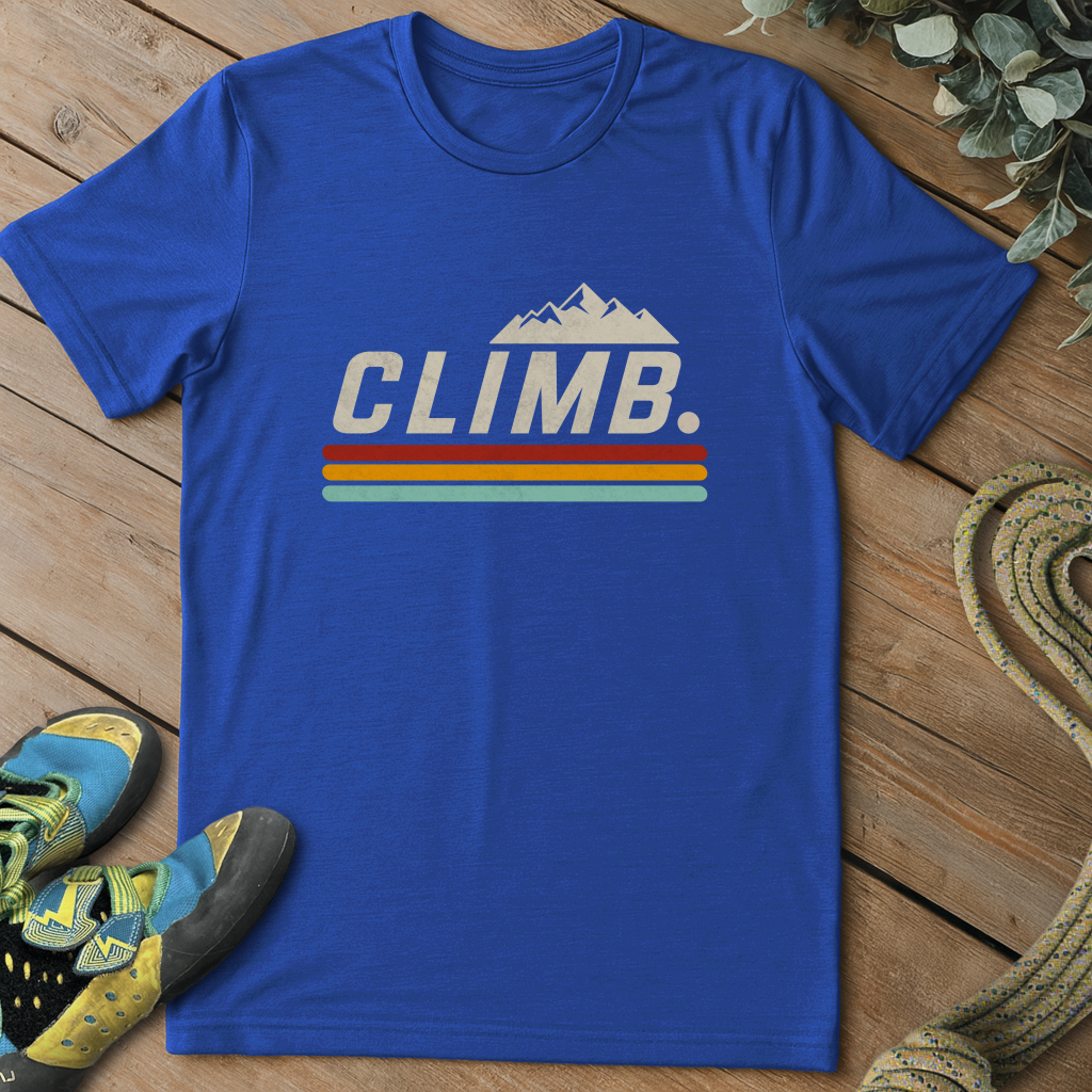 Climb Retro Stripe Tee