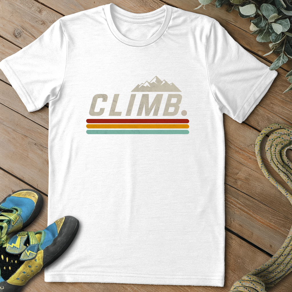 Climb Retro Stripe Tee