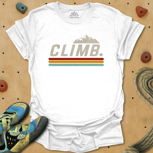 Climb Retro Stripe Tee